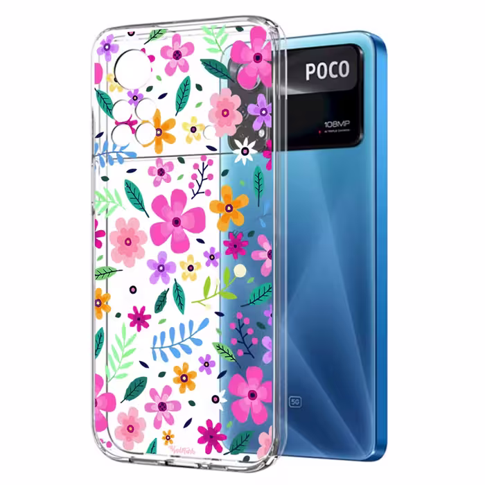 کاور طرح گل مناسب برای گوشی موبایل شیائومی Poco X4 Pro