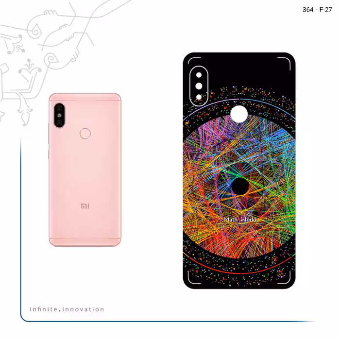 برچسب پوششی ماهوت مدل Mathematical Geometric Shape 2 مناسب برای گوشی موبایل شیائومی Redmi Note 5 Pro
