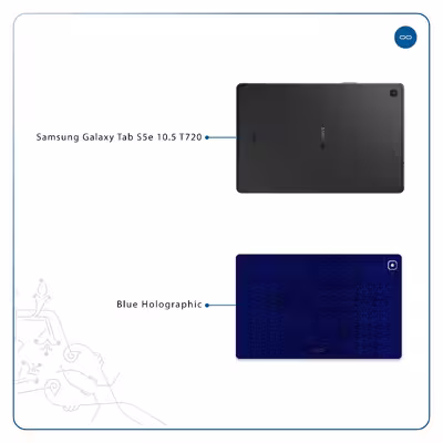 برچسب پوششی ماهوت مدل Blue-Holographic مناسب برای تبلت سامسونگ Galaxy Tab S5e 10.5 2019 T720