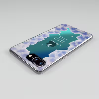 کاور لاین کینگ مدل هولوگرامی ابر وماه مناسب برای گوشی موبایل اپل iPhone 7 8 Plus