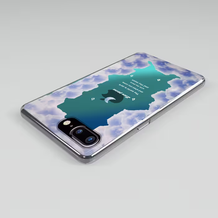 کاور لاین کینگ مدل هولوگرامی ابر وماه مناسب برای گوشی موبایل اپل iPhone 7 8 Plus