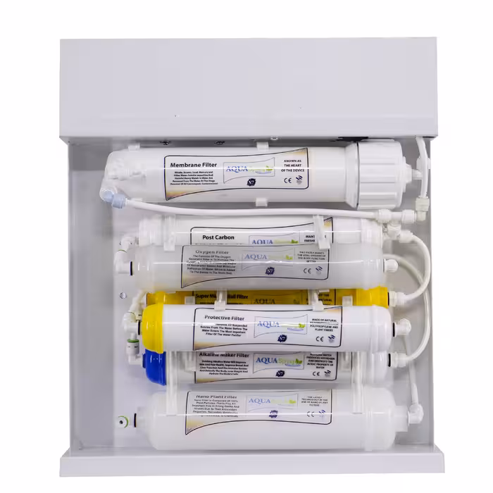 دستگاه تصفیه کننده آب آکوآ اسپرینگ مدل RO-S7-WZ 7800 به همراه کیت نشتی