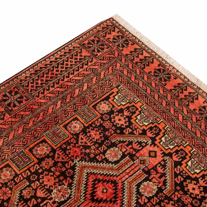 فرش دستبافت دو و نیم متری مدل نقشه بلوچ  کد 34.2804