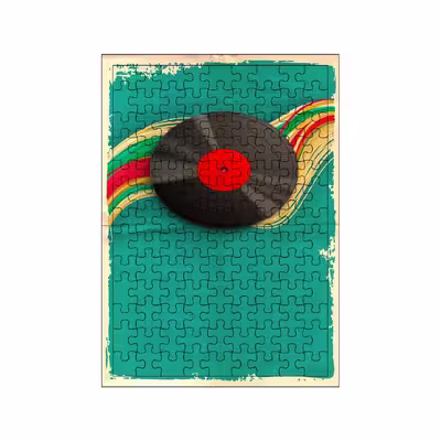 پازل 117 تکه مدل صفحه گرامافون کد 1790