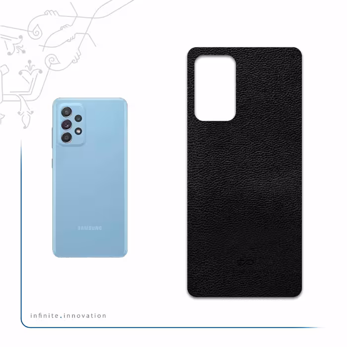 برچسب پوششی ماهوت مدل Black-Leather مناسب برای گوشی موبایل سامسونگ Galaxy A52s 5G