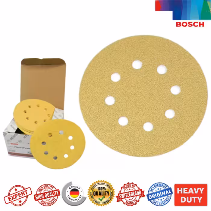 پشت کرکی بوش مدل 125mm-80 سنباده 50 عددی