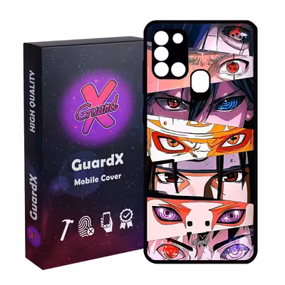 کاور گارد ایکس طرح ناروتو انیمه مدل Glass10547 مناسب برای گوشی موبایل سامسونگ Galaxy A21s