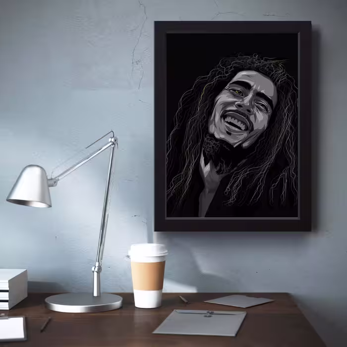 تابلو مدل Bob Marley باب مارلی کدm50126