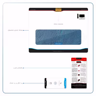 برچسب پوششی ماهوت مدل Blue-Crocodile-Leather مناسب برای تبلت سامسونگ Galaxy Tab S5e 10.5 2019 T720