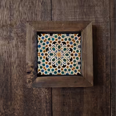 تابلو کاشی گلاک طرح سنتی کد FT1