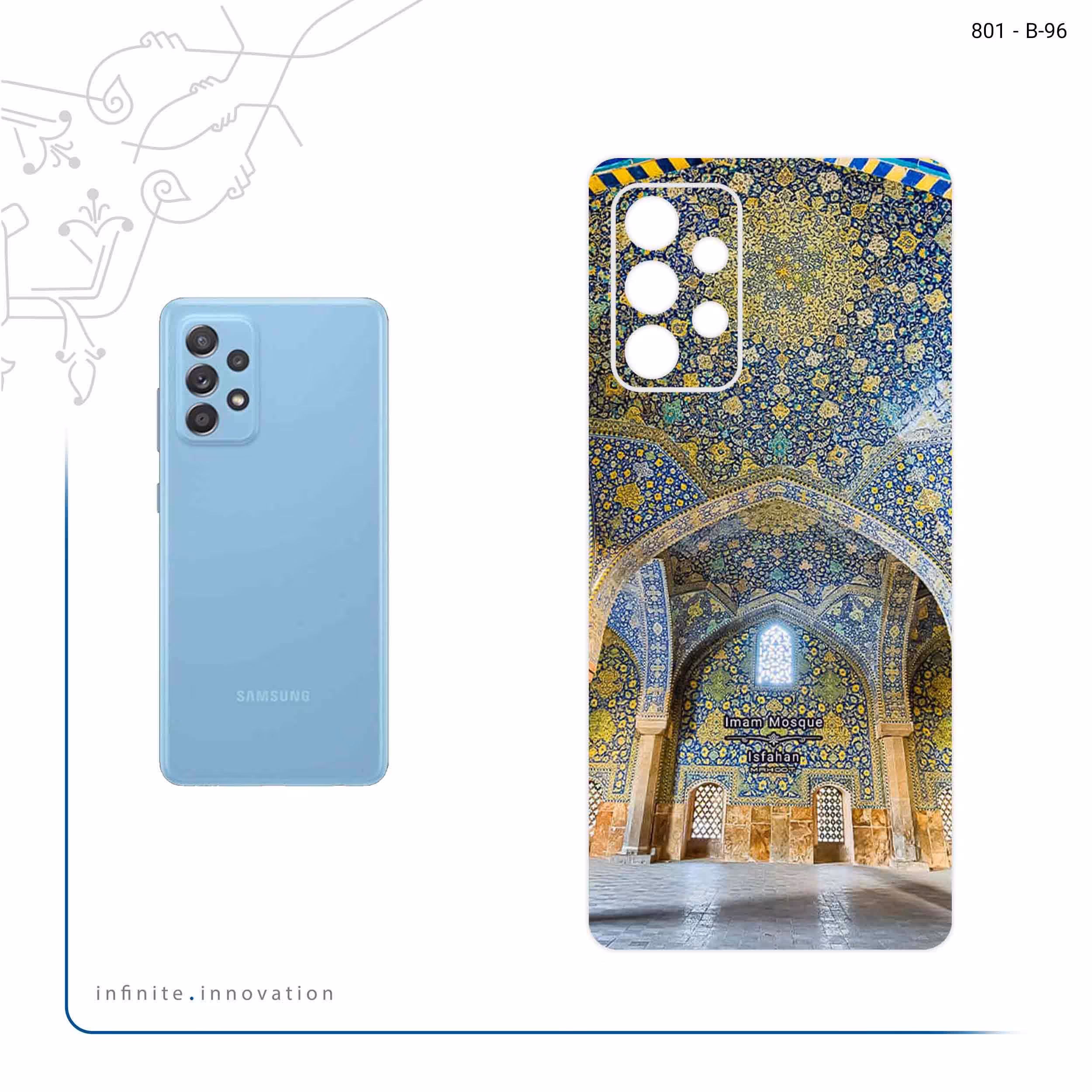برچسب پوششی ماهوت مدل Imam Mosque in Isfahan مناسب برای گوشی موبایل سامسونگ Galaxy A52s 5G