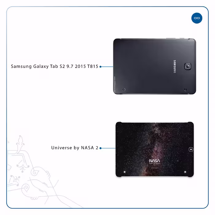 برچسب پوششی ماهوت مدل Universe-by-NASA-2 مناسب برای تبلت سامسونگ Galaxy Tab S2 9.7 2015 T815