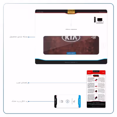 برچسب پوششی ماهوت مدل KIA-Logo مناسب برای تبلت سامسونگ Galaxy Tab S4 10.5 2018 T830