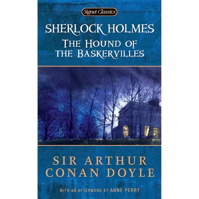 کتاب The Hound of the Baskervilles اثر Sir Arthur Conan Doyle and Anne Perry انتشارات Signet