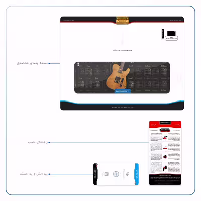 برچسب پوششی ماهوت مدل Guitar-Instrument مناسب برای تبلت اپل iPad Pro 11 (GEN 2) 2020 A2068
