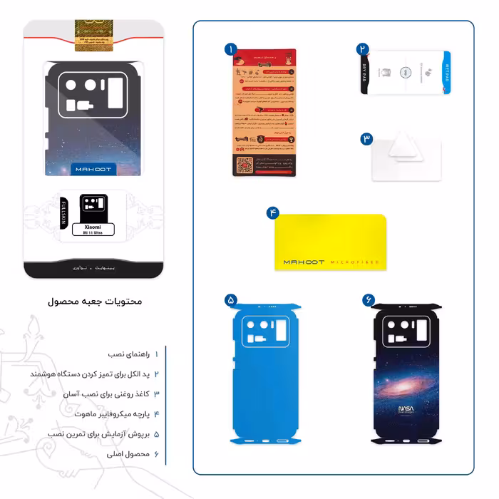 برچسب پوششی ماهوت مدل Universe_by_NASA_4-FullSkin مناسب برای گوشی موبایل شیائومی Mi 11 Ultra
