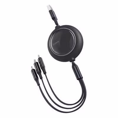 کابل تبدیل USB-C به USB-C/microUSB/لایتنینگ باسئوس مدل CAMLC-AMJ طول 1.2 متر