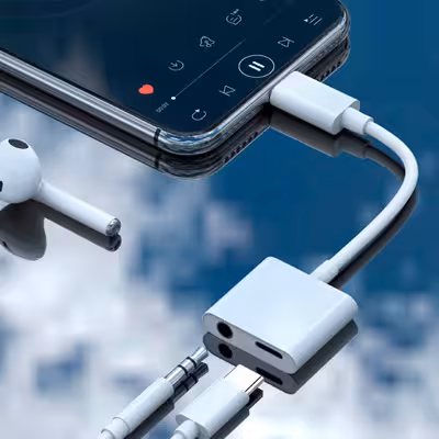 مبدل USB-C به  USB-C/AUX مدل K6