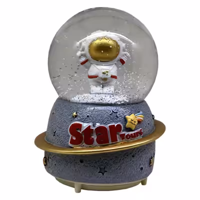 گوی موزیکال مدل پمپی و گردان طرح آدم فضایی