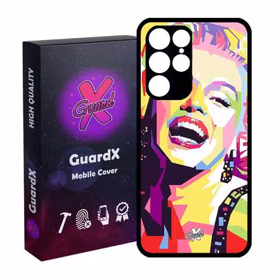 کاور گارد ایکس طرح Marilyn Monroe مدل Glass10273 مناسب برای گوشی موبایل سامسونگ Galaxy S22 Ultra