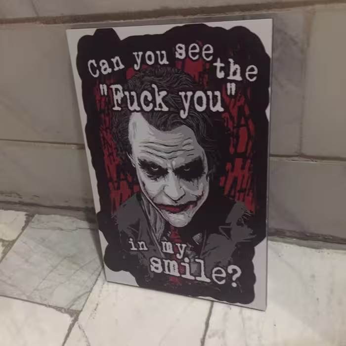 تابلو مفهومی جوکر JOKER HEATH LEDGER