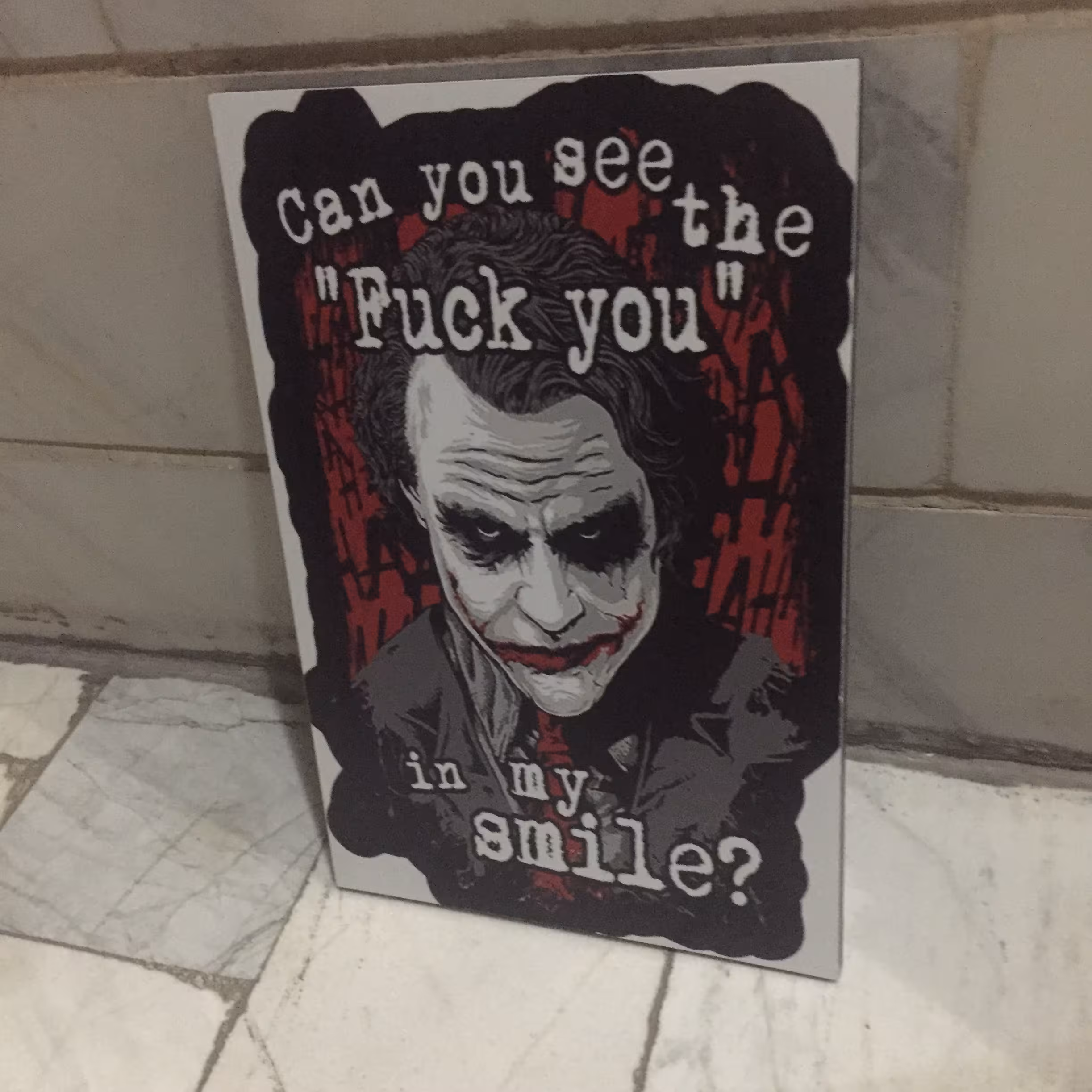 تابلو مفهومی جوکر JOKER HEATH LEDGER