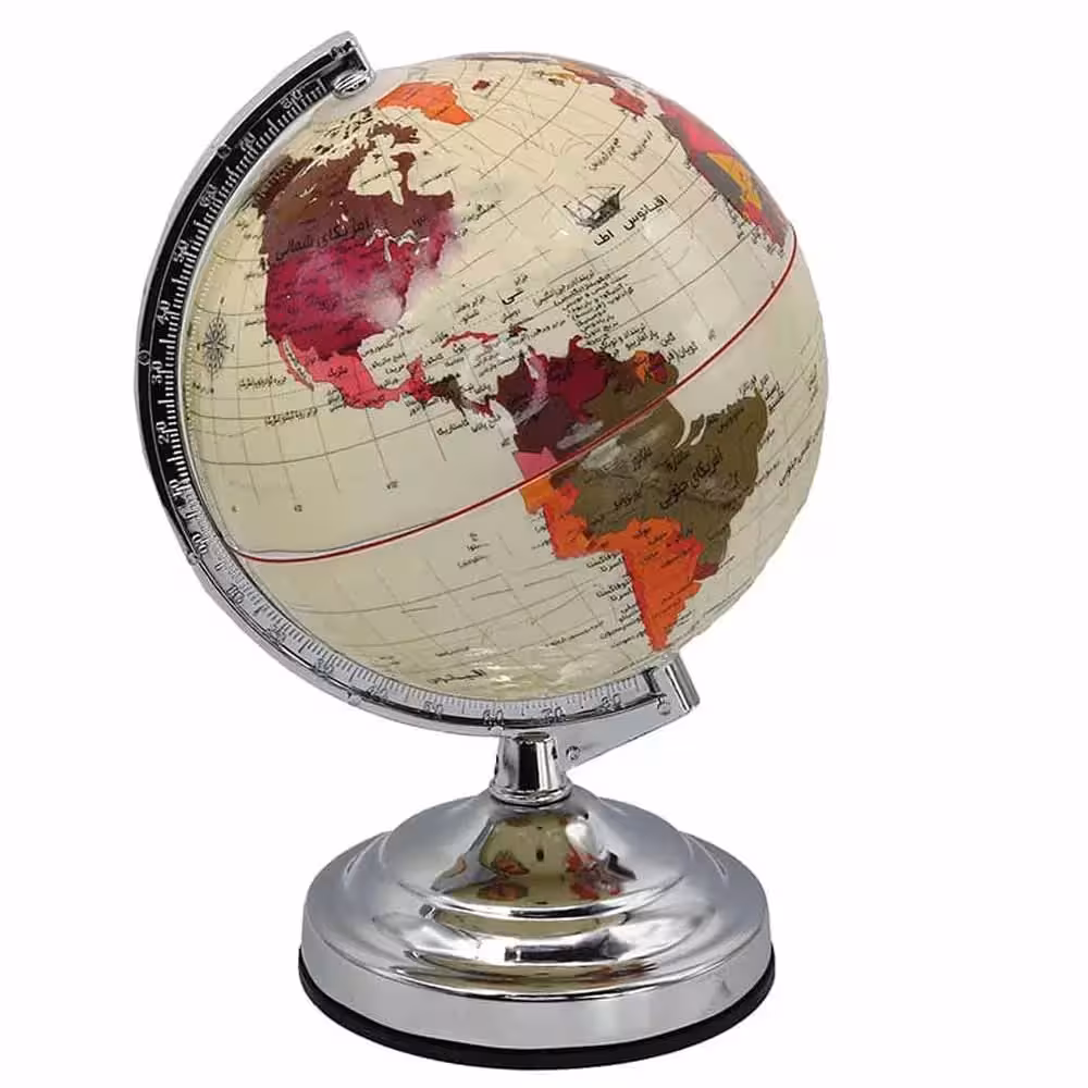 خرید کره جغرافیایی کلاسیک سایز 20 پایه فلزی مدل ایده 105