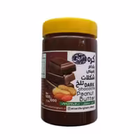 کره بادام زمینی شکلاتی تلخ 500 گرمی ارگانیک بدون مواد افزودنی و مواد نگهدارنده