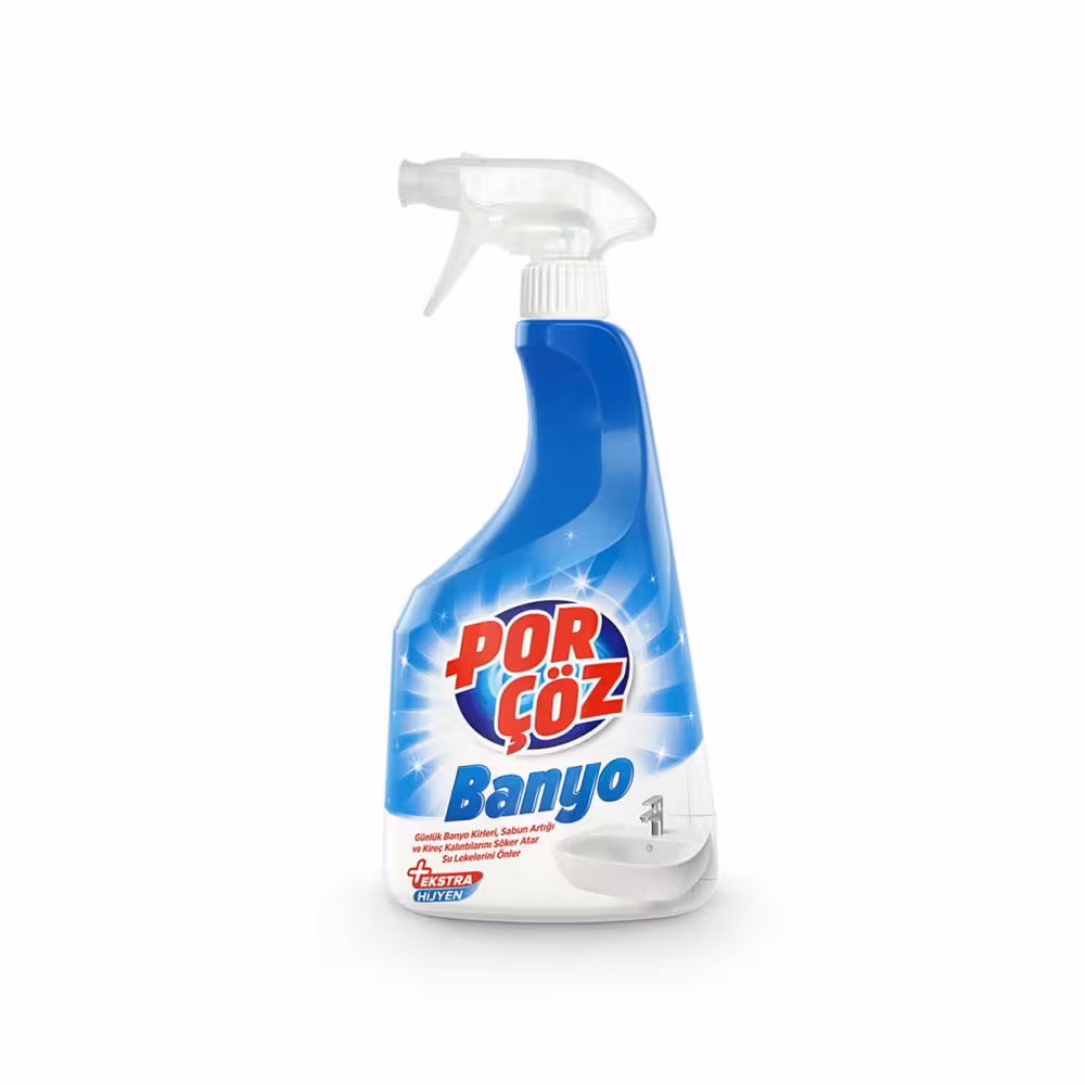 اسپری پاک کننده سطوح سرویس بهداشتی پورچوز مدل banyo حجم 750 میلی لیتر