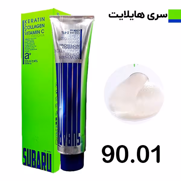 رنگ مو کرم استخونی سوبارو شماره 9001