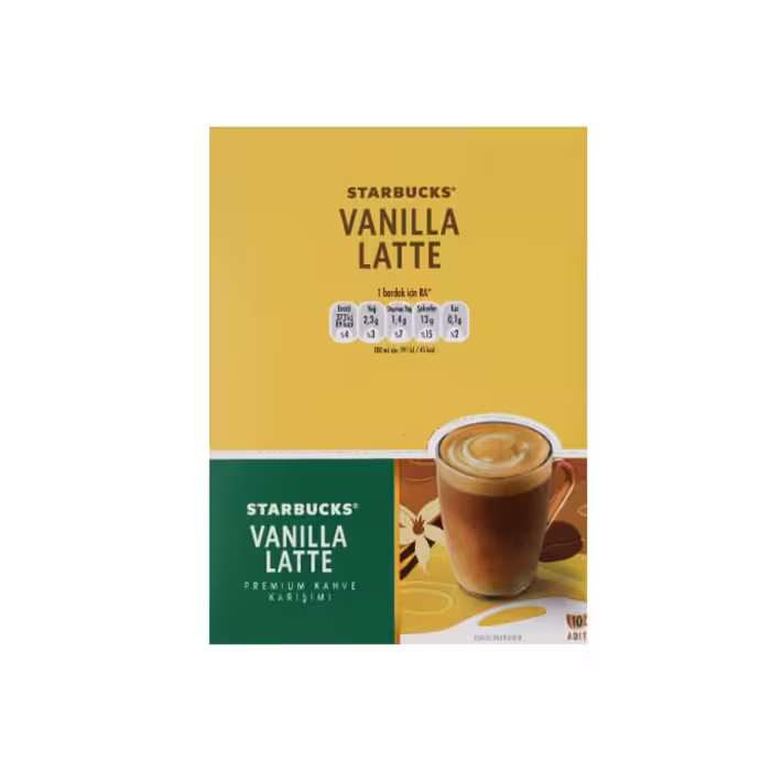 پودر قهوه فوری وانیل لاته استارباکس بسته 10 عددی