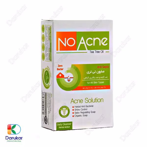 صابون آنتی باکتریال نوآکنه حاوی روغن درخت چای مناسب انواع پوست 100 گرم