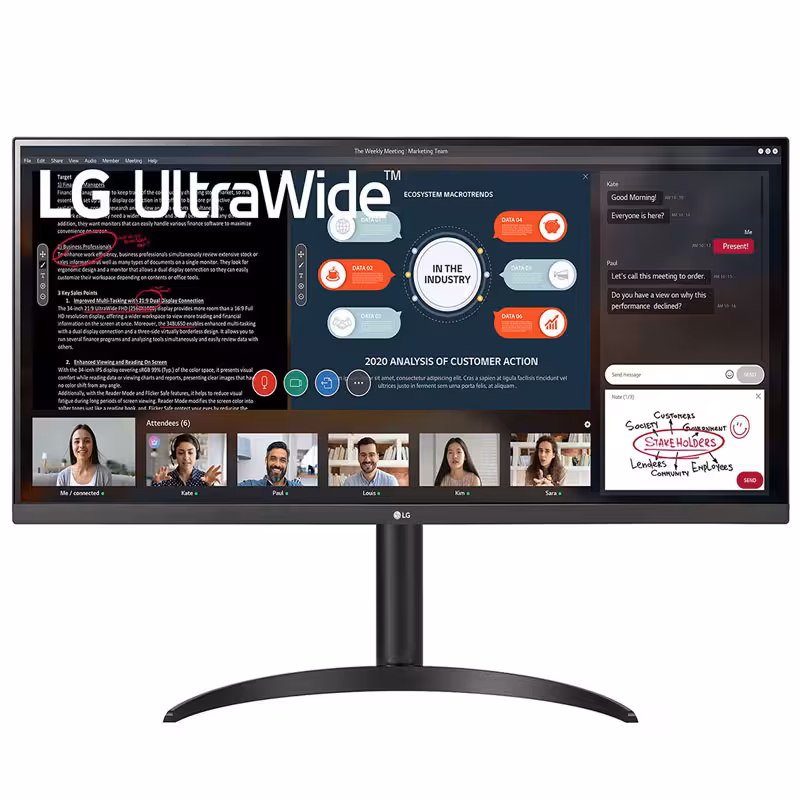 مانیتور 34 اینچ الجی مدل 34WP550-B