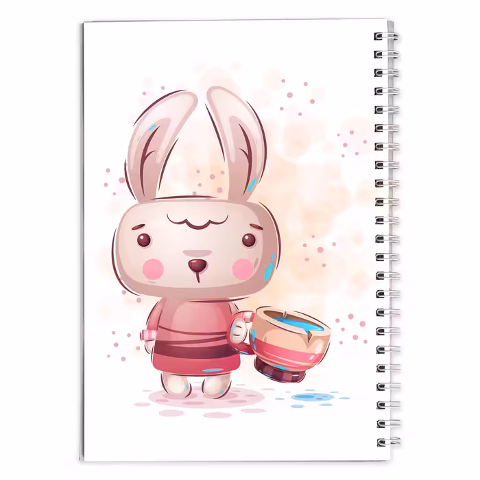 دفتر مشق کارتونی خرگوش