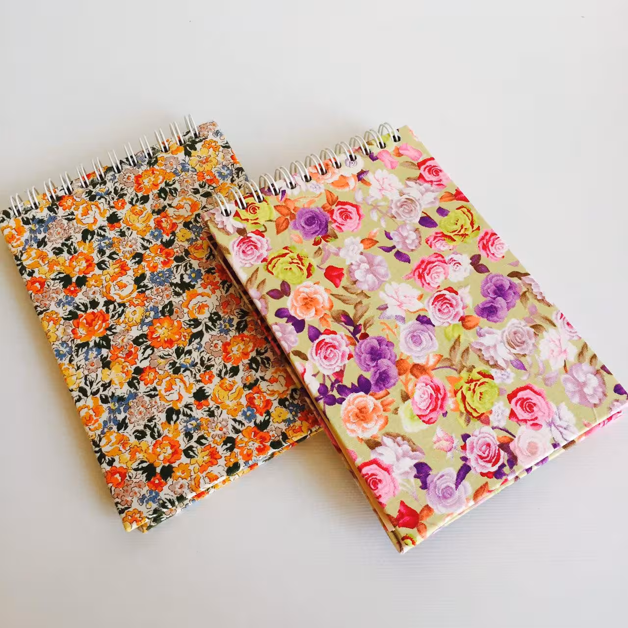 دفتر پارچه ای طرح خبرنگاری سیمی Fabric Handmade Notebook
