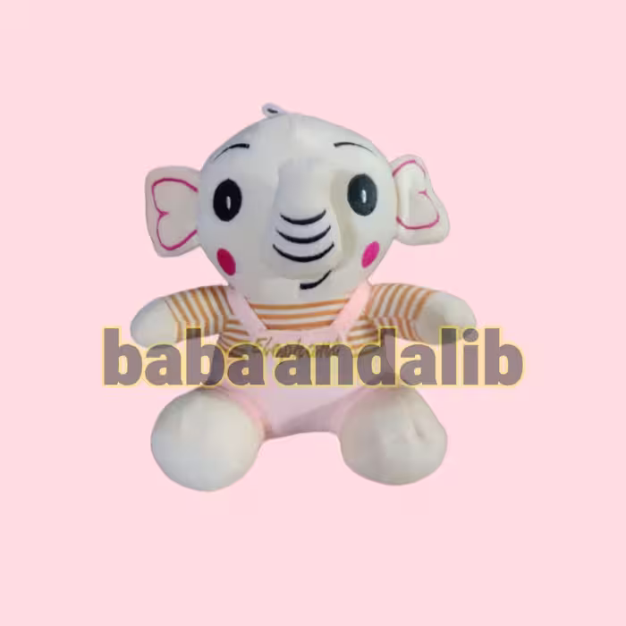 عروسک فیل لباس کبریتی 20 سانتی