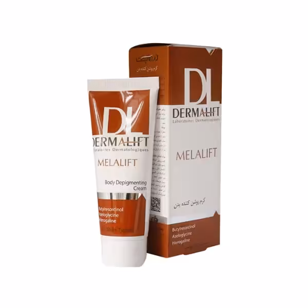 کرم روشن کننده بدن درمالیفت مدل Melalift حجم 75 میلی لیتر