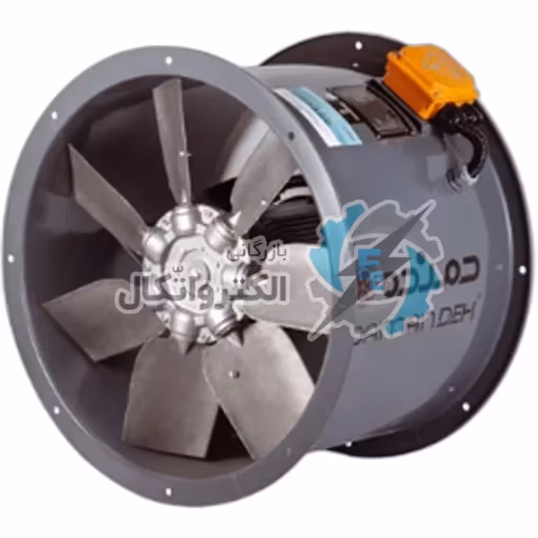 فن آکسیال سیلندری 1180 وات نمره 71 دمنده مدل DAMP-KN70-6T-710-45deg