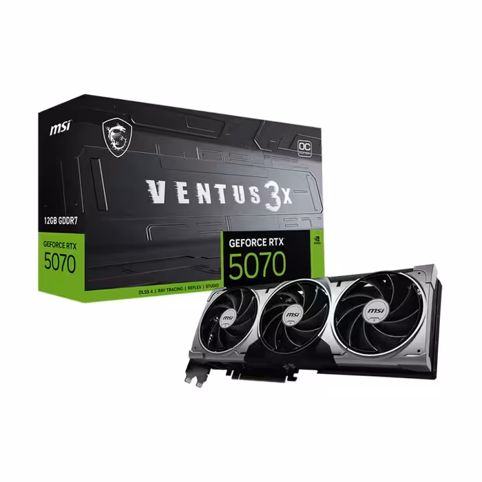 کارت گرافیک ام اس آی MSI RTX 5070 Ventus 3X OC 12GB - آبتین مال