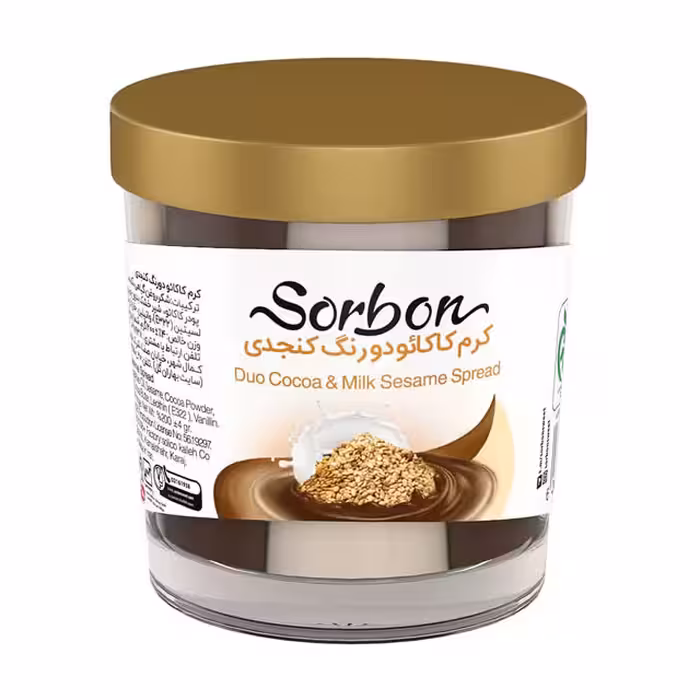 کرم کاکائو دو رنگ کنجدی سوربن 200 گرمی