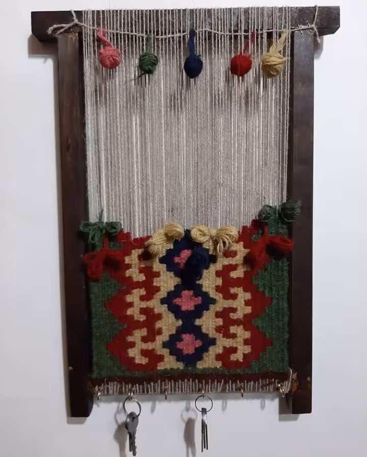 جا کلیدی گلیمی پشمی کد 101572