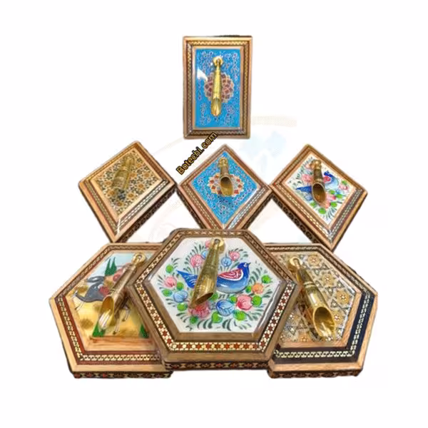 جاقلمی تک قیف خاتم کاری رومیزی اعلا