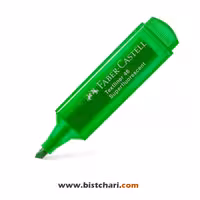 ماژیک هایلایتر رنگ سبز بدنه شفاف برند فابر کاستل Faber-Castell