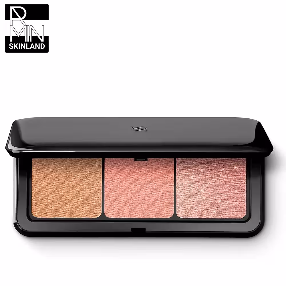 پالت برنزر و رژ گونه کیکو مدل  multi finish trio