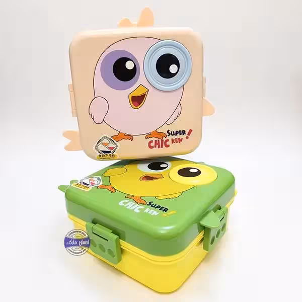 ظرف غذای قفل دار طرح جوجه