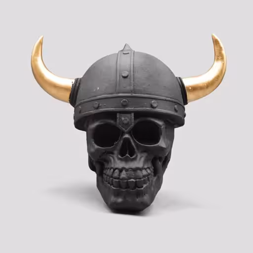 مجسمه جمجمه وایکینگ مدل Golden Horn کد Hzh814