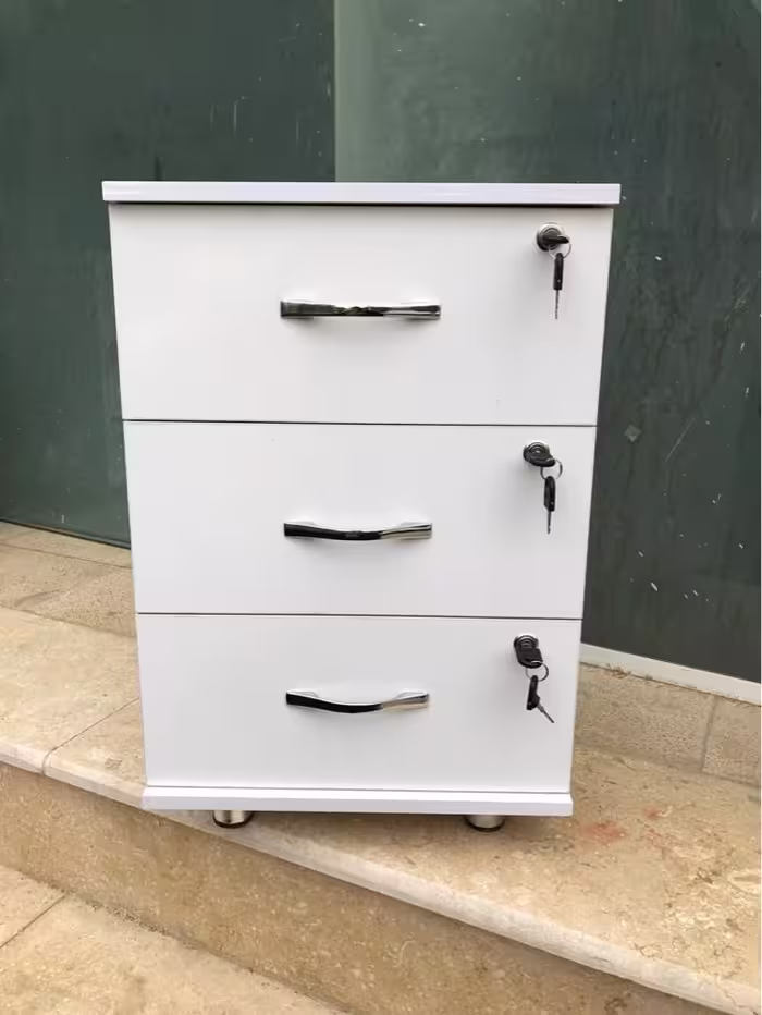 فایل سه کشو سفید مجاهد چوب آرتا