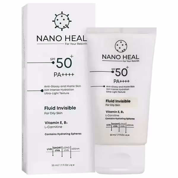 فلوئید ضد آفتاب پوست چرب   SPF50 نانوهیل 50 میلی‌لیتر Nano heal