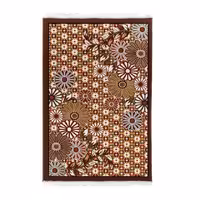 گلیم ماشینی دنیای فرش طرح گلبرگ