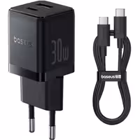 آداپتور شارژ سریع بیسوس Baseus Palm Fast Charger 30W با کابل